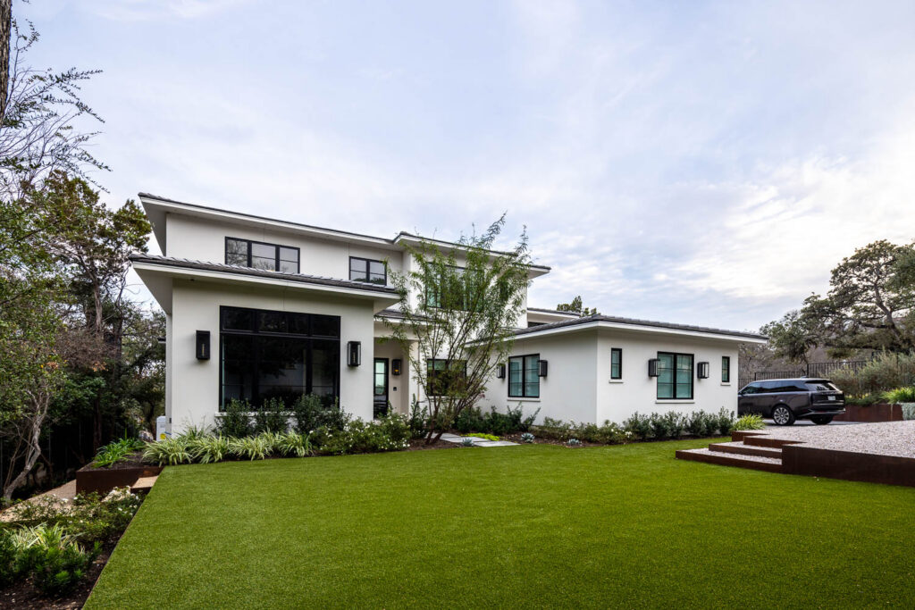 Austin Studio Architects 2026 ATX Modern Home Tour Front 3 quarter