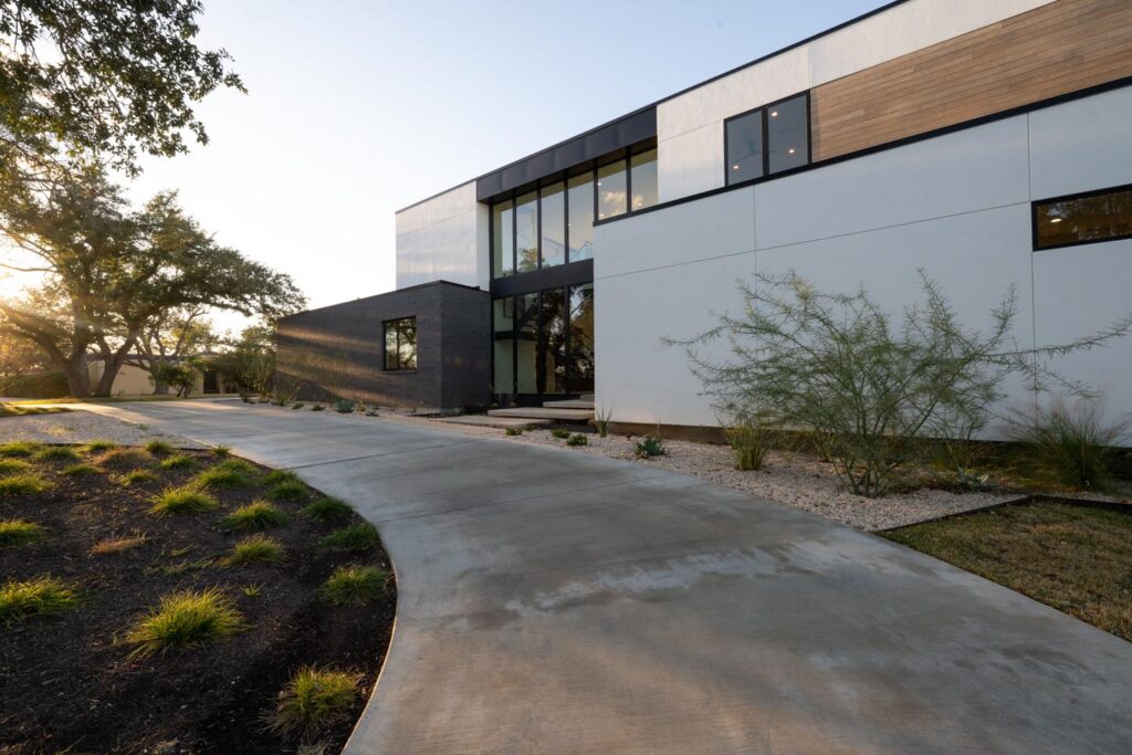 Intexure Architects 2026 Austin Modern Home Tour Approach